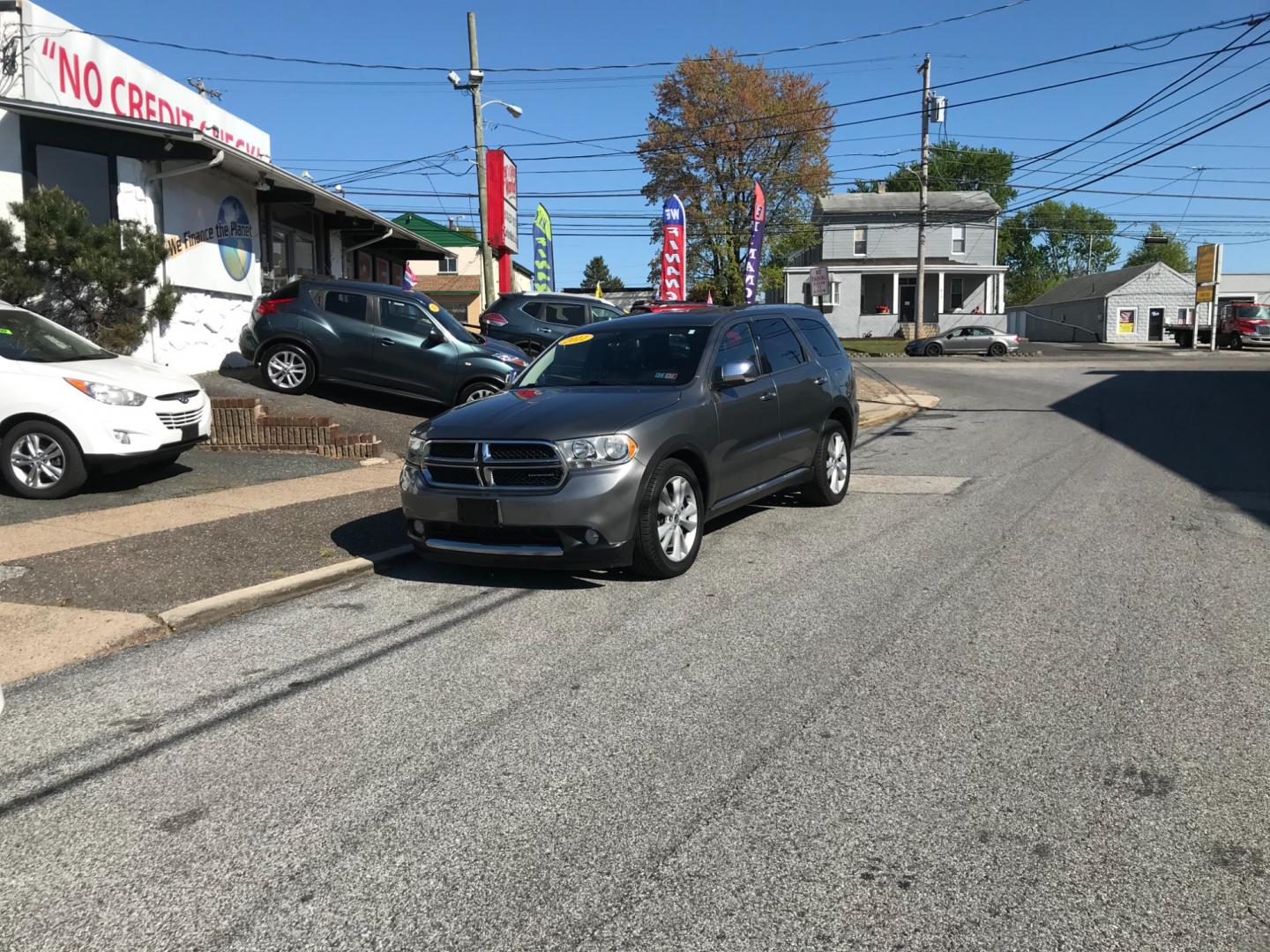 2011 Silver /Black Dodge Durango CREW (1D4SE4GT1BC) with an 5.7 V8 engine, Automatic transmission, located at 577 Chester Pike, Prospect Park, PA, 19076, (610) 237-1015, 39.886154, -75.302338 - Photo#1